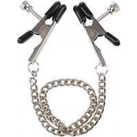 Ozdobny aluminiowy łańcuszek na piersi + klamerki