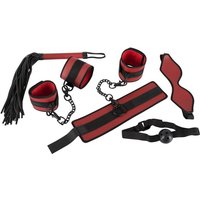 Zestaw - kajdanki krzyżowe + akcesoria