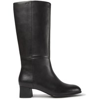 Camper - Botas de mujer de piel con tacón en negro.