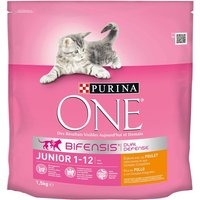 Purina One - Pienso para gatos junior Purina One Bifensis pollo y cereales integrales.