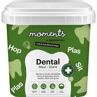 Moments - Snack para perros adultos grandes y gigantes Moments dental Maxi-Gigant pollo 500 g.
