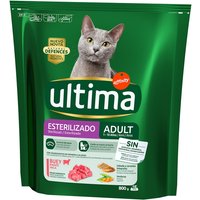 Ultima - Pienso para gatos adultos Ultima Esterilizado buey.