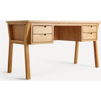 El Corte Inglés - Escritorio de roble con 4 cajones Arizona El Corte Inglés.