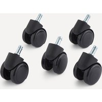 El Corte Inglés - Juego de 5 ruedas para silla de escritorio El Corte Inglés.