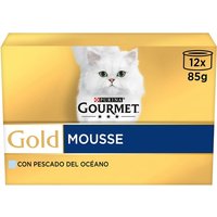 Gourmet Gold - Comida húmeda para gatos adultos Gourmet Gold Mousse pescados del Océano.