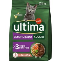 Ultima - Pienso para gatos adultos Ultima Esterilizado salmón.