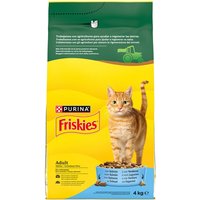 Purina Friskies - Pienso para gatos adultos Friskies salmón 4 Kg.