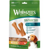Whimzees - Snack para perros adultos medianos y grandes Whimzees huesos 9 uds.