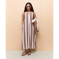 Easy Wear - Vestido largo de mujer tumbleado rayas.