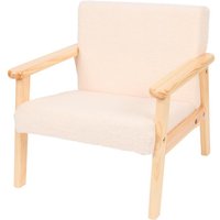 Teddy kids chair - wooden armrest