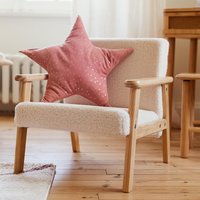 Teddy kids chair - wooden armrest