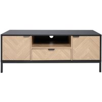 TV-kast met visgraatmotief