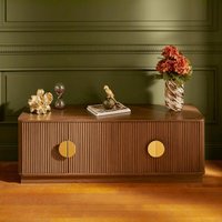 Meuble TV design - noyer