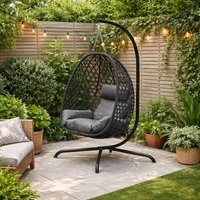 Fauteuil suspendu - noir