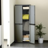 Cabinet Trend Midi - 165cm height - black/grey