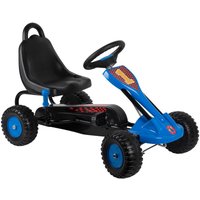 Skelter met handrem – blauw/zwart