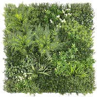 Luxe kunsthagen met bloemen