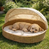 Panier pour chien avec auvent