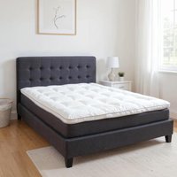 Premium percal katoen Oplegmatras (wit) 180x200 (BCI)