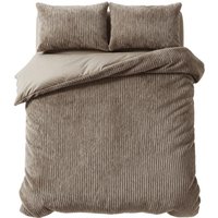 Faux Fur dekbedovertrek - taupe