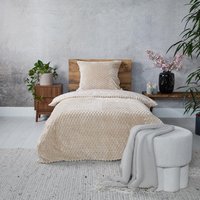 Teddy Hexagon dekbedovertrek - taupe