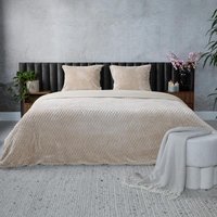 Teddy Hexagon dekbedovertrek - taupe