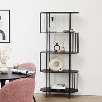 Wandkast Hoxton 5-laags - zwart