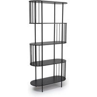 Wandkast Hoxton 5-laags - zwart