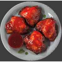 Gewürzte Hähnchenoberkeulen mit Honig-Knoblauch Glasur