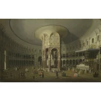 Canaletto, London: Interior of the Rotunda at Ranelagh Print