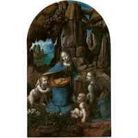 Leonardo Da Vinci, The Virgin of the Rocks Print