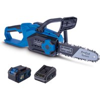 Akku-Kettensäge C-CS254-X Scheppach | Schnittlänge 20cm| Schwert 25,4cm| Schnittgeschwindigkeit 6m/s | inkl. 4Ah Akku & 2,4A Ladegerät Akku-Kettensäge C-CS254-X Scheppach | Schnittlänge 20cm| Schwert 25,4cm| Schnittgeschwindigkeit 6m/s | inkl. 4Ah Akku & 2,4A Ladegerät