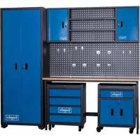 Werkstatt Komplett Set GWS08 Scheppach - 8-tlg. Werkstatt Modulsystem mit 2x Werkstattwagen Werkstattschrank Werkzeugwand & Werkbank | 2360x500x2050mm Werkstatt Komplett Set GWS08 Scheppach - 8-tlg. Werkstatt Modulsystem mit 2x Werkstattwagen Werkstattschrank Werkzeugwand & Werkbank | 2360x500x2050mm
