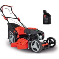 Benzin-Rasenmäher MS230-53 Scheppach | 53cm Schnittbreite | Radantrieb | inkl. Motoröl Benzin-Rasenmäher MS230-53 Scheppach | 53cm Schnittbreite | Radantrieb | inkl. Motoröl