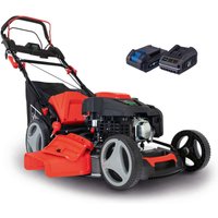 Rasenmäher MS225-53E Scheppach - E-Start | Radantrieb | 6PS | 53cm Schnittbreite | 65 Liter Fangkorb Rasenmäher MS225-53E Scheppach - E-Start | Radantrieb | 6PS | 53cm Schnittbreite | 65 Liter Fangkorb