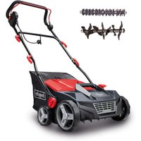 Elektro Vertikutierer SC38 Scheppach - Arbeitsbreite 38cm | 45L Korb | Vertikutier- & Lüfterwalze Elektro Vertikutierer SC38 Scheppach - Arbeitsbreite 38cm | 45L Korb | Vertikutier- & Lüfterwalze