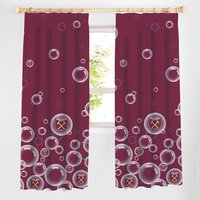 West Ham United Get 50% Discount on West Ham Bubbles 72Inch Drop Curtains