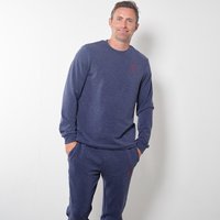 West Ham Mens Textured Long Sleeved Lounge Top