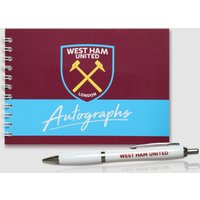 West ham Claret Autograph Book & Pen Set