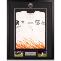 Framed Signed Bowen Conference League Final Shirt