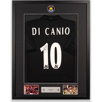 Framed Back Signed Di Canio Black 2000 Retro Shirt