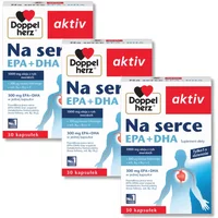 3x Doppelherz® aktiv Na serce EPA+DHA, 3x30 kapsułek ZESTAW
