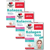 3x Doppelherz® aktiv Kolagen 1000, 3x30 tabletek ZESTAW