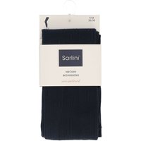Nahtlose Leggings mit Rippmuster – Schwarz – S-M