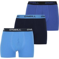 Herren einfarbige Boxershorts aus Baumwolle - Ocean Melody - Outer Space - M - 3 Paar