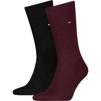 Klassische Herrensocken - 2er-Pack - Burgunder - 39-42