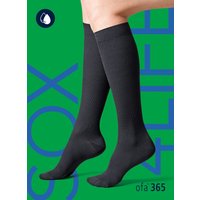 Unisex Stützstrümpfe mit Aloe Vera - Schwarz - 42-44