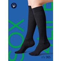 Unisex Stützstrümpfe aus Baumwolle - Schwarz - 36-38