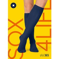 Unisex Stützstrümpfe mit Mikrofaser - Marine - 39-41