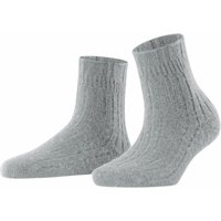 Bettsocken mit Rippen Damen Socken – Silber – 35-38